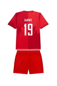 Kanada Alphonso Davies #19 Jalkapallovaatteet Lasten Kotipeliasu MM-kisat 2026 Lyhythihainen (+ Lyhyet housut)